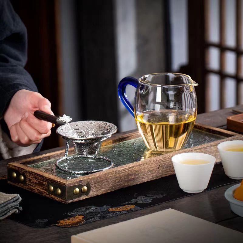 Металлическое сетчатое ситечко для чая, фильтр-сито из нержавеющей стали, чайная посуда, кружевной слив для чая, полезные заварочные устройства для чая, кухонные аксессуары