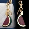 Lovely Cartoon Watermelon Pendant Keychain Car Key Ring For Women Exquisite Backpack Decoration Accessories Gifts