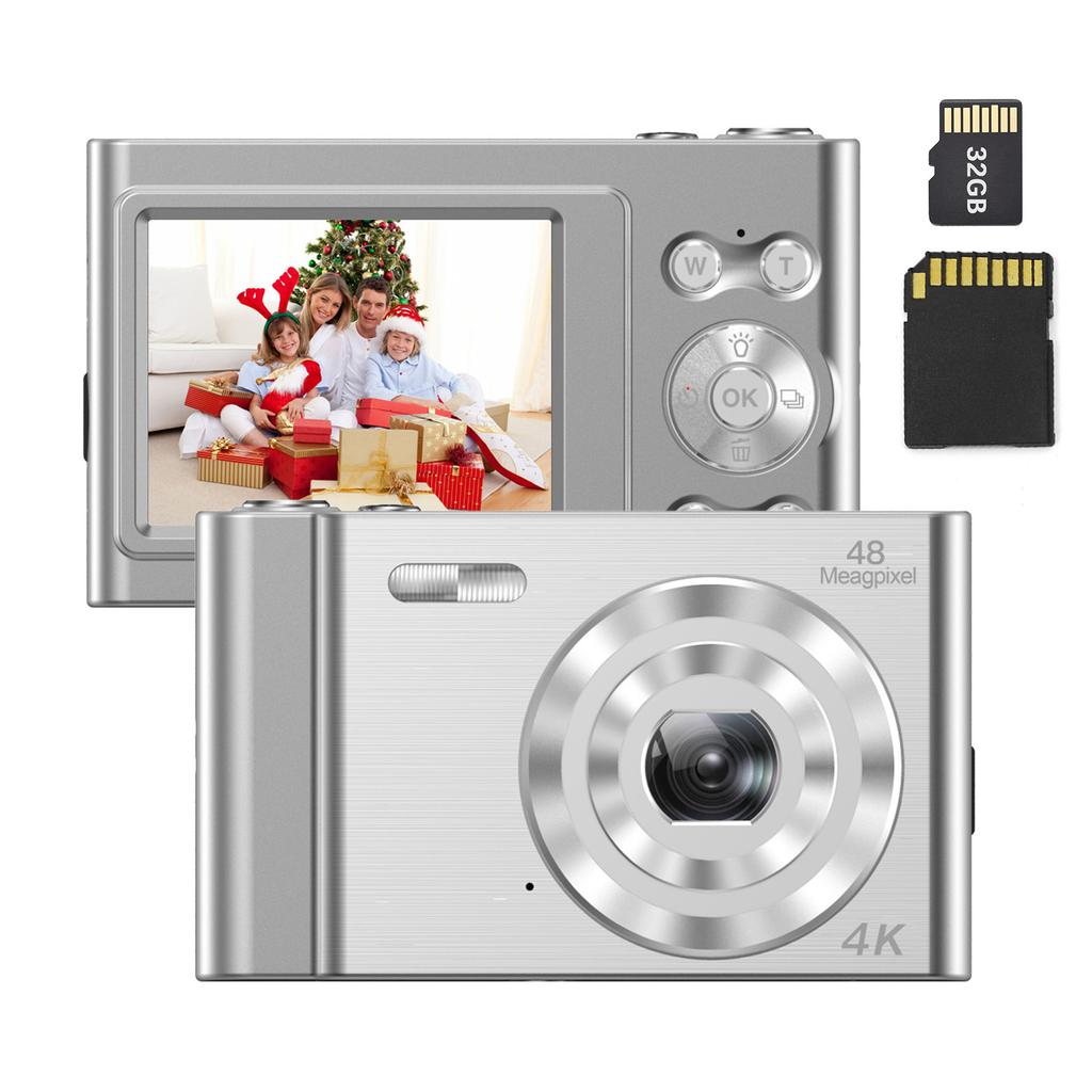 Andoer 4K Digital Camera Video Camcorder 48MP 2.4 Inch IPS Screen Auto Focus 16X Digital Zoom