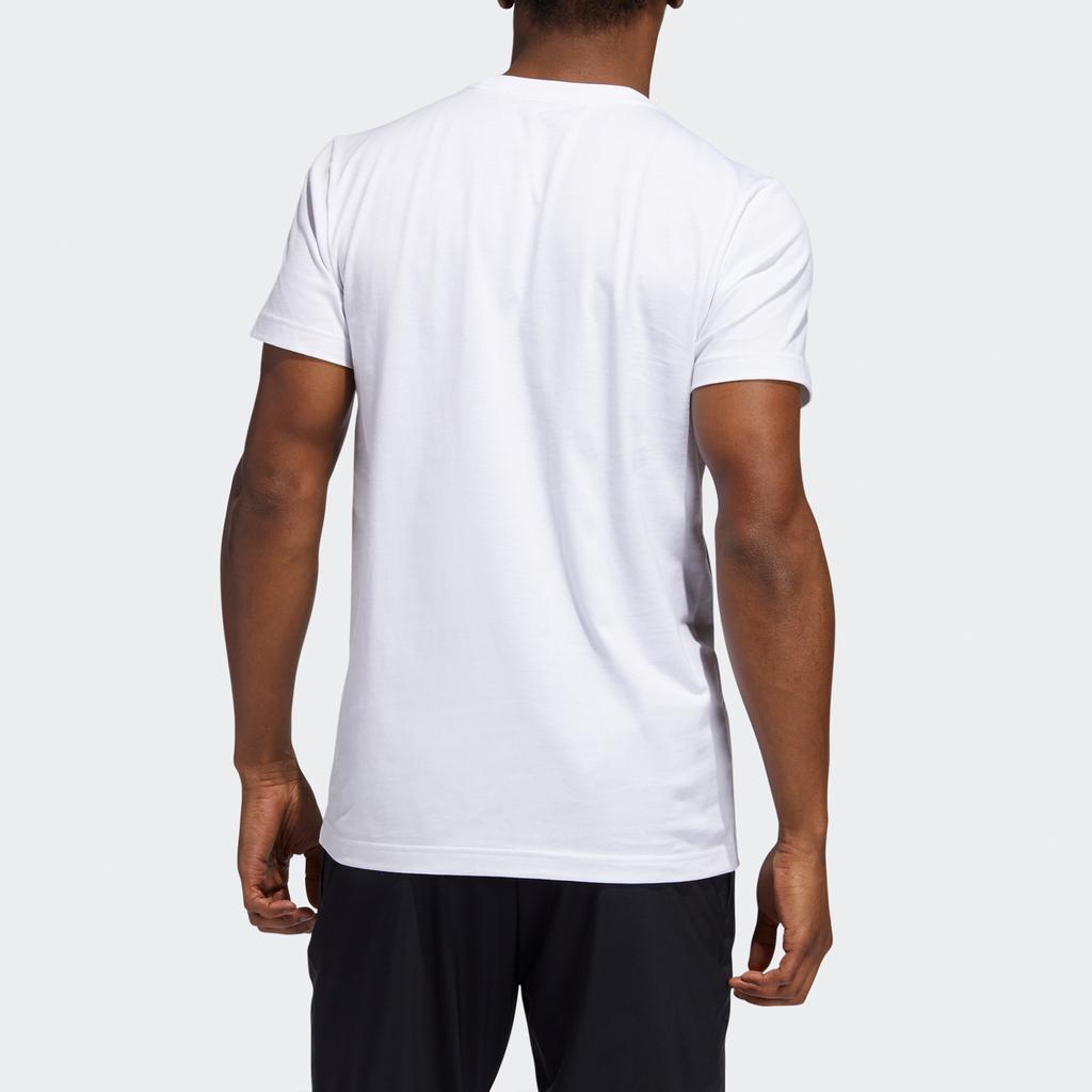 Adidas Chengdu Cartoon Print Basketball Sports Tee Men Tops White GE1062