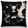 New Black White Style Wonder GirlSofa Pillow Case Elegant Lady Miracle Beauty Portrait Noble Mind Gorgeous Ideas Cushion Cover