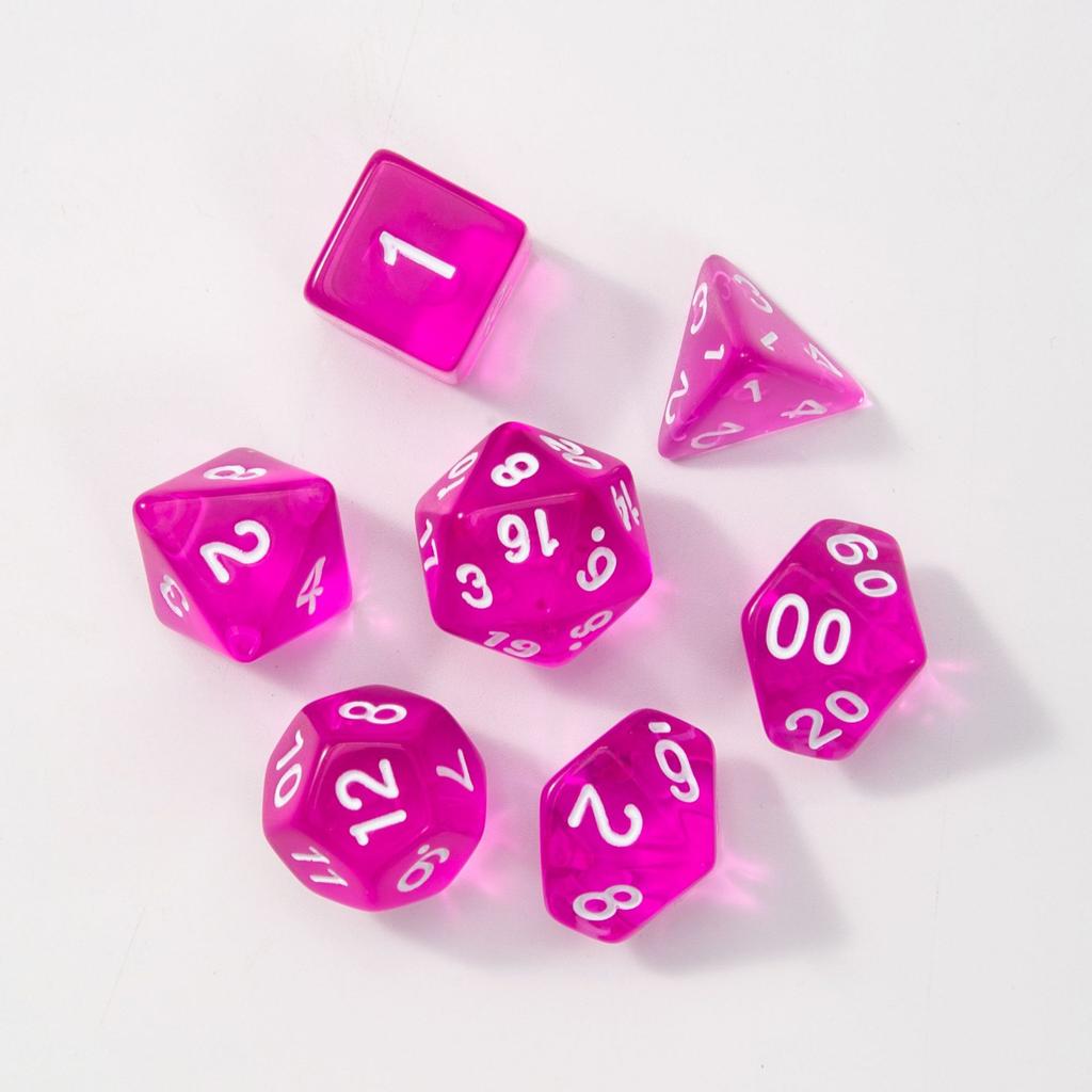 7 шт./лот, многогранные игральные кости из смолы D&D D4 D6 D8 D10 D% D12 D20, многогранные игральные кости TRPG, настольные игры