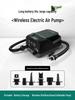 Надувной насос JcHousee с литиевой батареей для палатки, сапборда, лодки и автомобиля