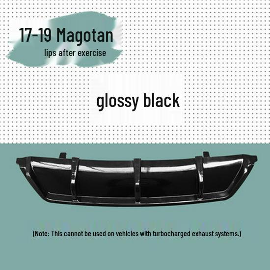 Compatible with 2017 Volkswagen Magotan models: front lip modification, front splitter, side skirts, front bumper, and body kit.