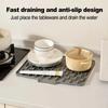 40x32.5cm Kitchen Drain Pad Silikon Dish Drying Mat With Tilted Water Diversion Mat Drying Dishes Protection