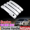 Для Nissan Sentra B16 2007-2012, хромированная накладка на ручку, набор 200 SE 2008 2009 2010 2011, автомобильные аксессуары, наклейки для автомобиля