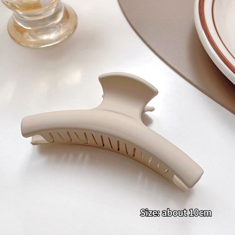 1pcs Korean Coffee Large Hair Claws Acrylic Hairpins Barrette Crab Hair Clips Headwear for Women Girls Braiders Hair Accessories