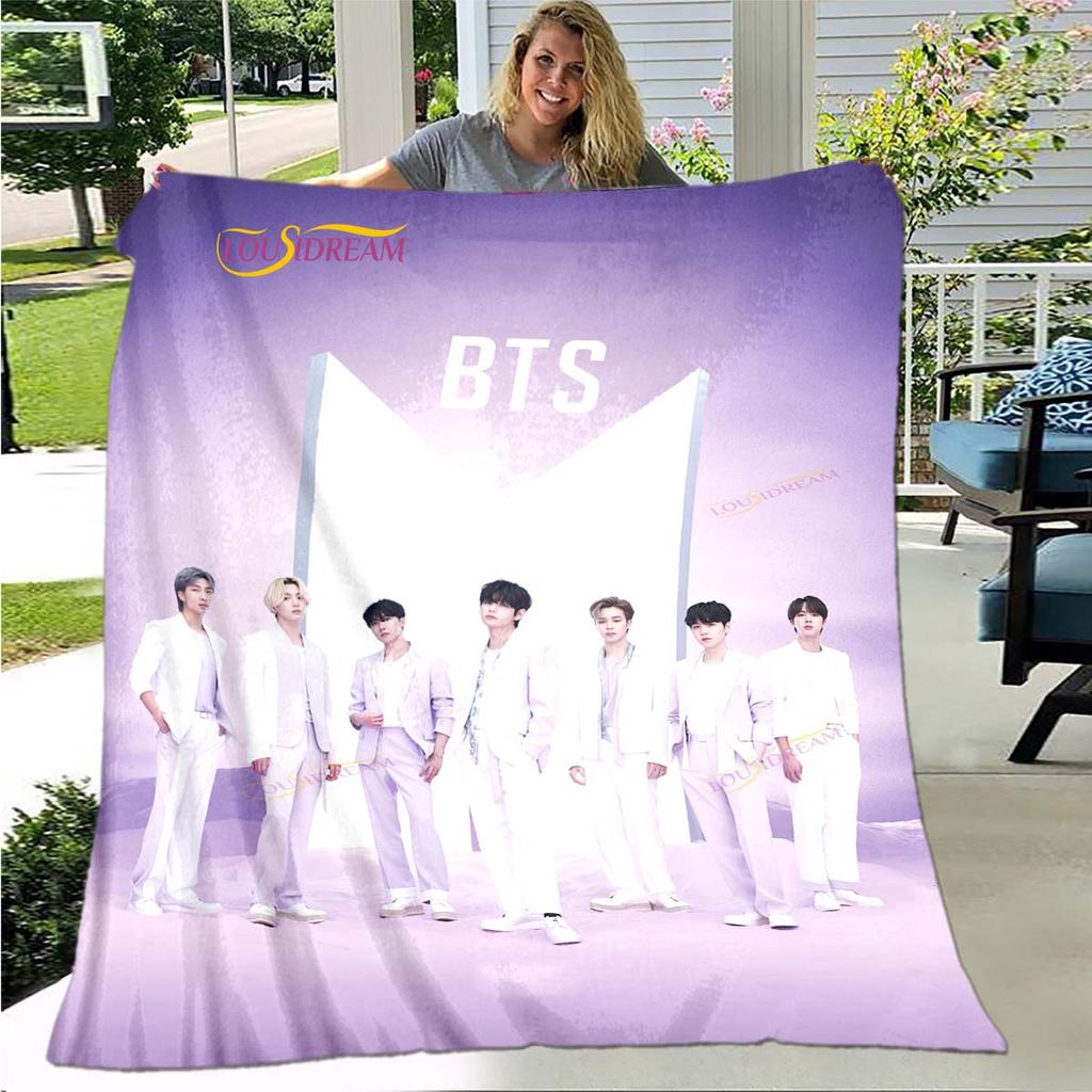 BTS 3D Kpop Bangtan одеяло для кровати для мальчиков офис дом походы пикник толстое одеяло модное покрывало фланелевое одеяло