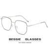Square glasses men's irregular metal glasses frame retro large frame flat glasses women's plain face personalized glasses frame