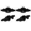 RC Front Rear Axle Housing Set Aluminum Alloy RC Axle Shell Upgrade Parts for FCX24 1 24 Crawler 6.2cm Black