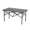 Table De Camping - K IKIDO - 90x50x54cm - Acier Au Carbone - Charge 60KG - Noir