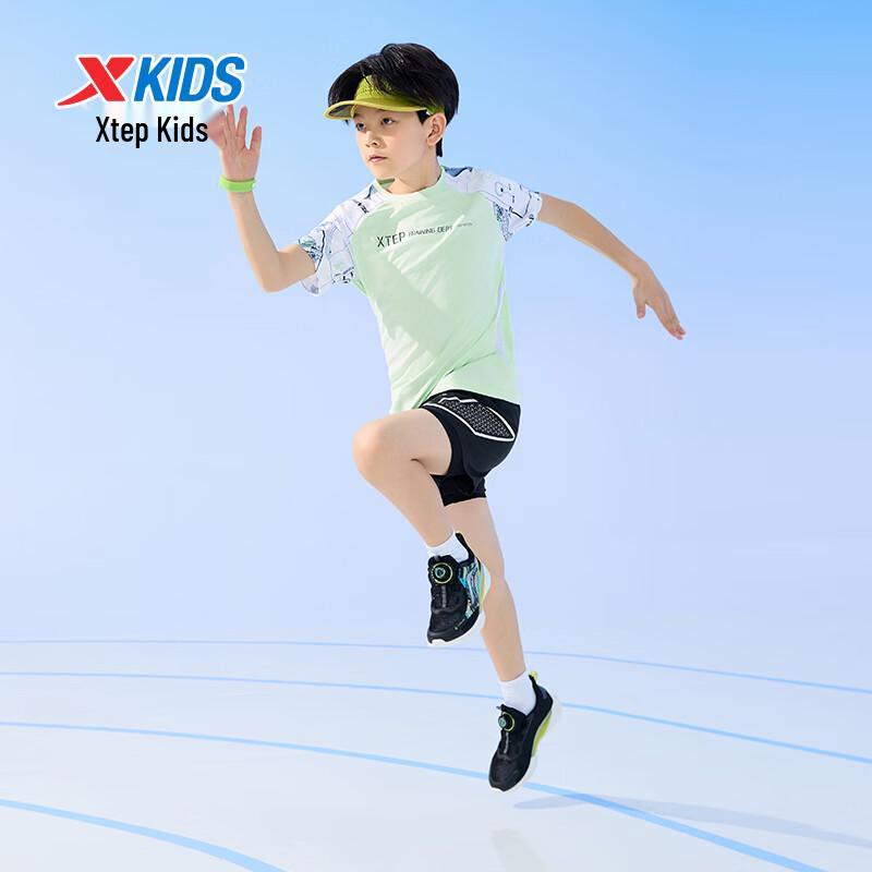 XTEP Boys' Color Block Short Sleeve T-Shirt