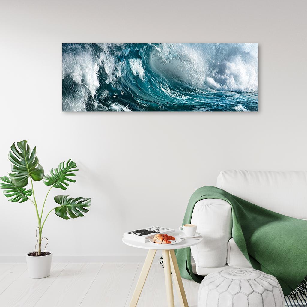Canvas Print, Sea Wave Ocean