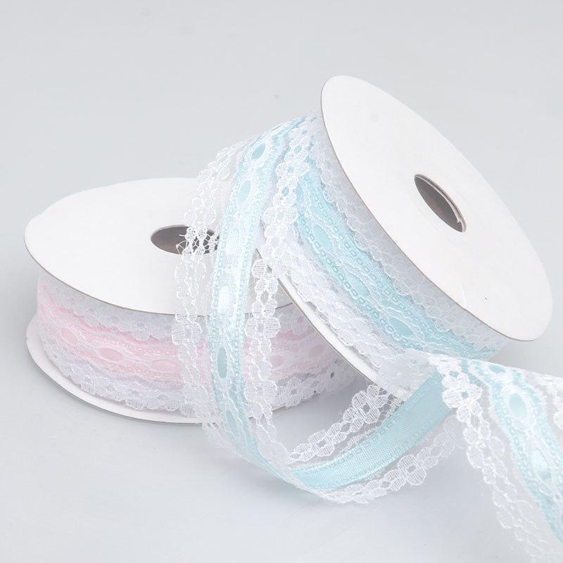 Elegant Polyester Press Lace Ribbon Bow Handmade DIY Clothing Accessories Ties Decorative Ribbon Hair Decoration Ribbons Crafts Making Ribbons
