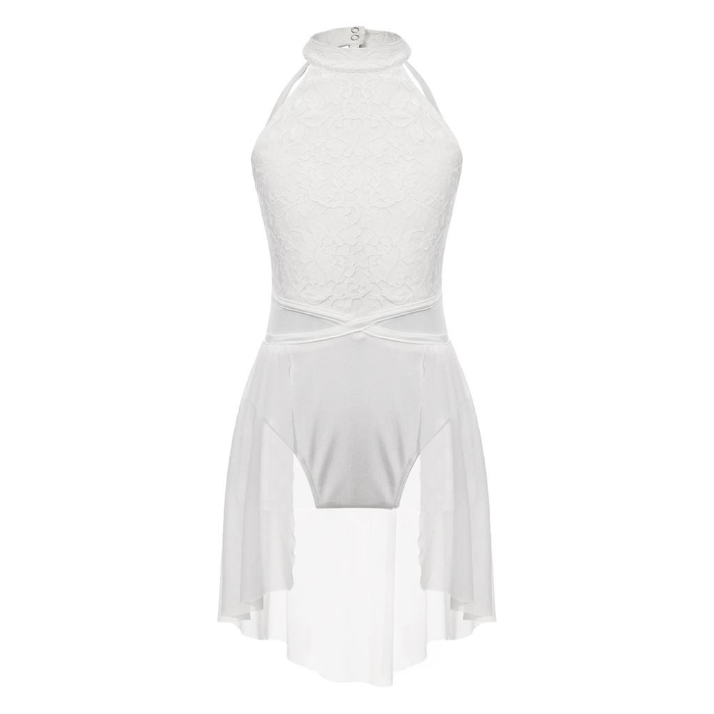 Детское танцевальное платье без рукавов для девочек, модные лирические платья для современного танца, одежда для балерины, балета, сценического выступления