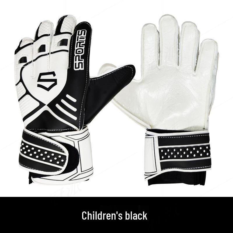 Профессиональные нескользящие вратарские перчатки для футбола с защитой пальцев для взрослых и детей