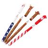 4Pcs Festive Erasable Ballpoint Pens Friendly Plastic Design Comfort Grip Ballpoint Pens Set for Holiday Writing Tools