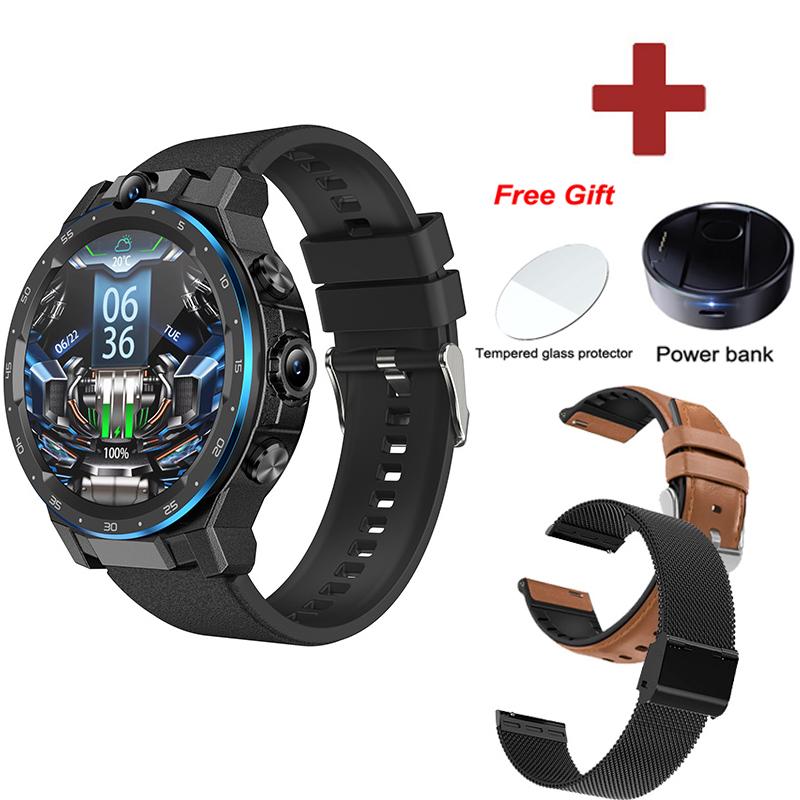 4g Gps Wifi умные часы 6 ГБ + 128 ГБ двойная камера спортивные мужские Bluetooth звонки 24 часа пульсометр умные часы женские двойная система музыка NFC