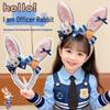 Zootopia Judy Hopps Headband & Hair Clips - Cute Hair Accessories for Women & Children