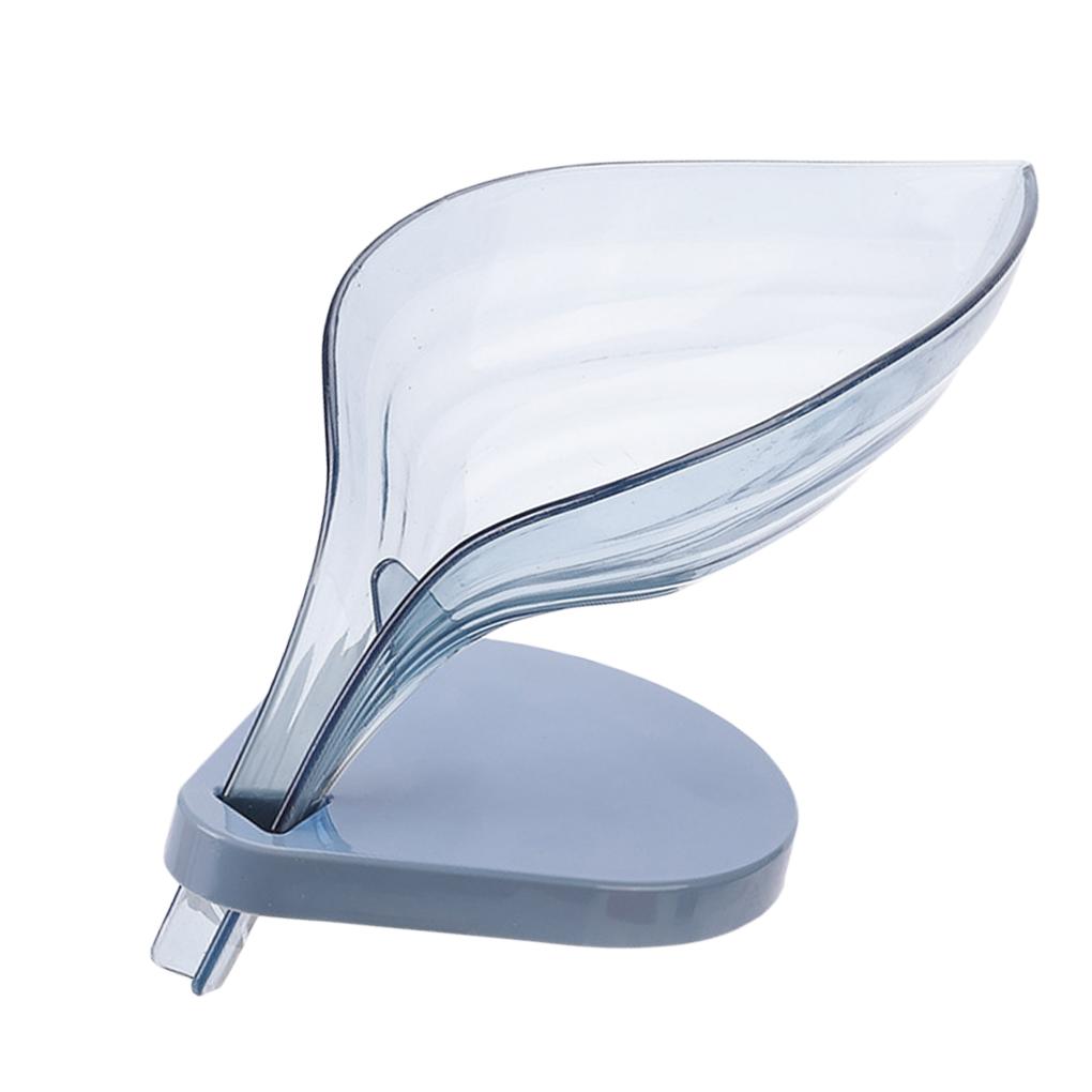 Держатель для губки для мытья мыла в форме листа, сливной ящик, полка для мыла с присосками