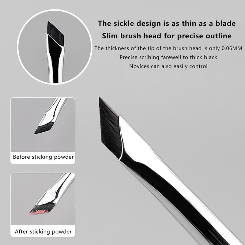 Кисть для подводки глаз Upgrade Blade Ultra Thin Fine Angle Flat Eyeliner Brush Under