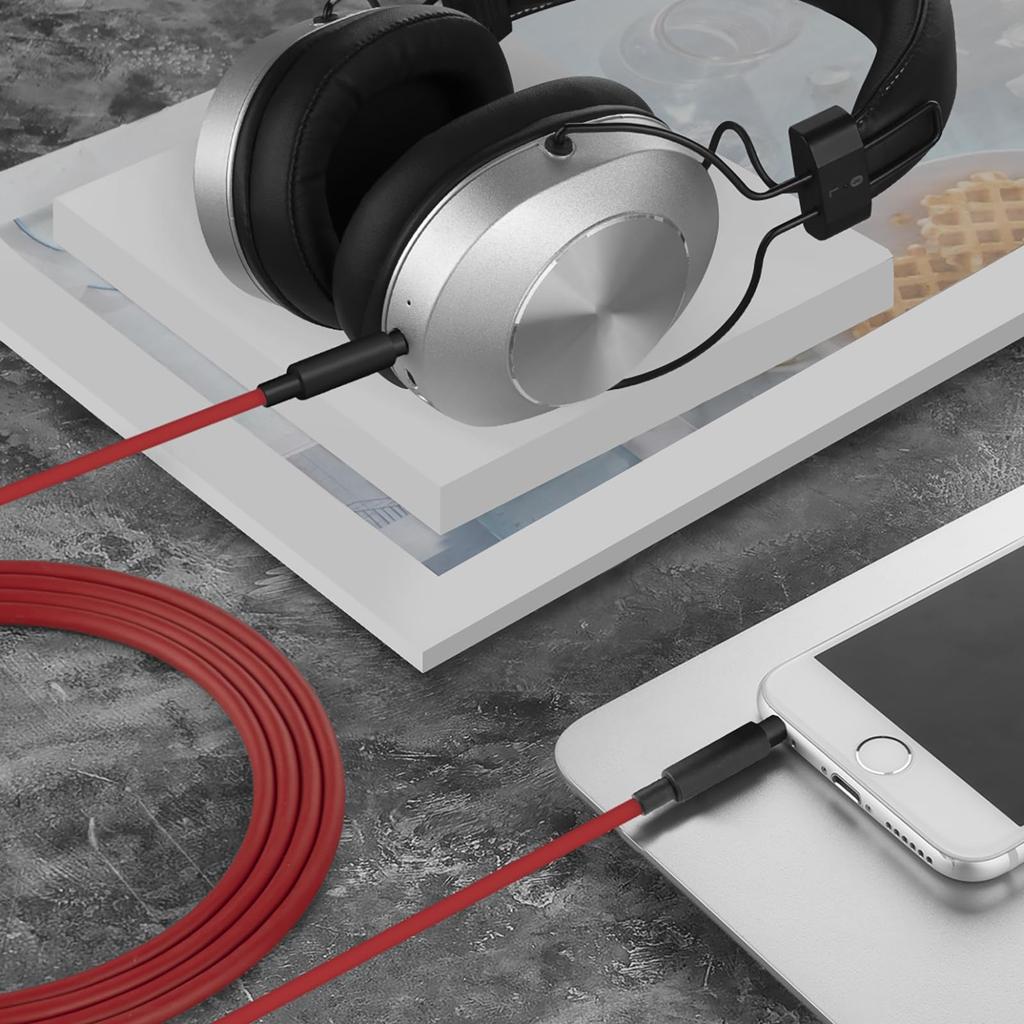Geekria Compatible Audio Cable for Audio-Technica ATH-MSR7, ATH-SR5, ATH-AR3BT, ATH-M20xBT, ATH-M50xBT2, and Pioneer SEMS7BT Headphones, 1.2m, 3.5mm