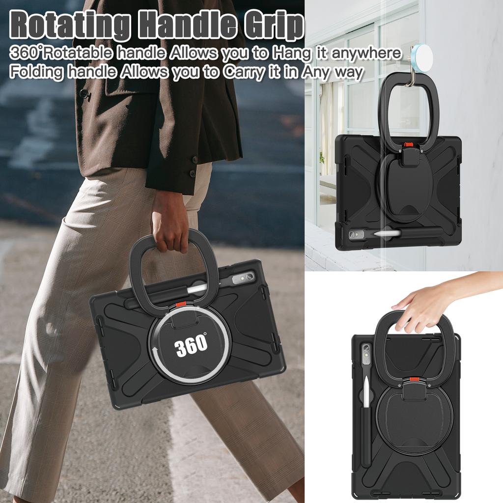 Case For Lenovo Xiaoxin Pad Pro 2022 11.2 inch Tab P11 Pro Gen2 TB-132FU 138FC Heavy Duty Cover With 360 Rotatable Handle Grip