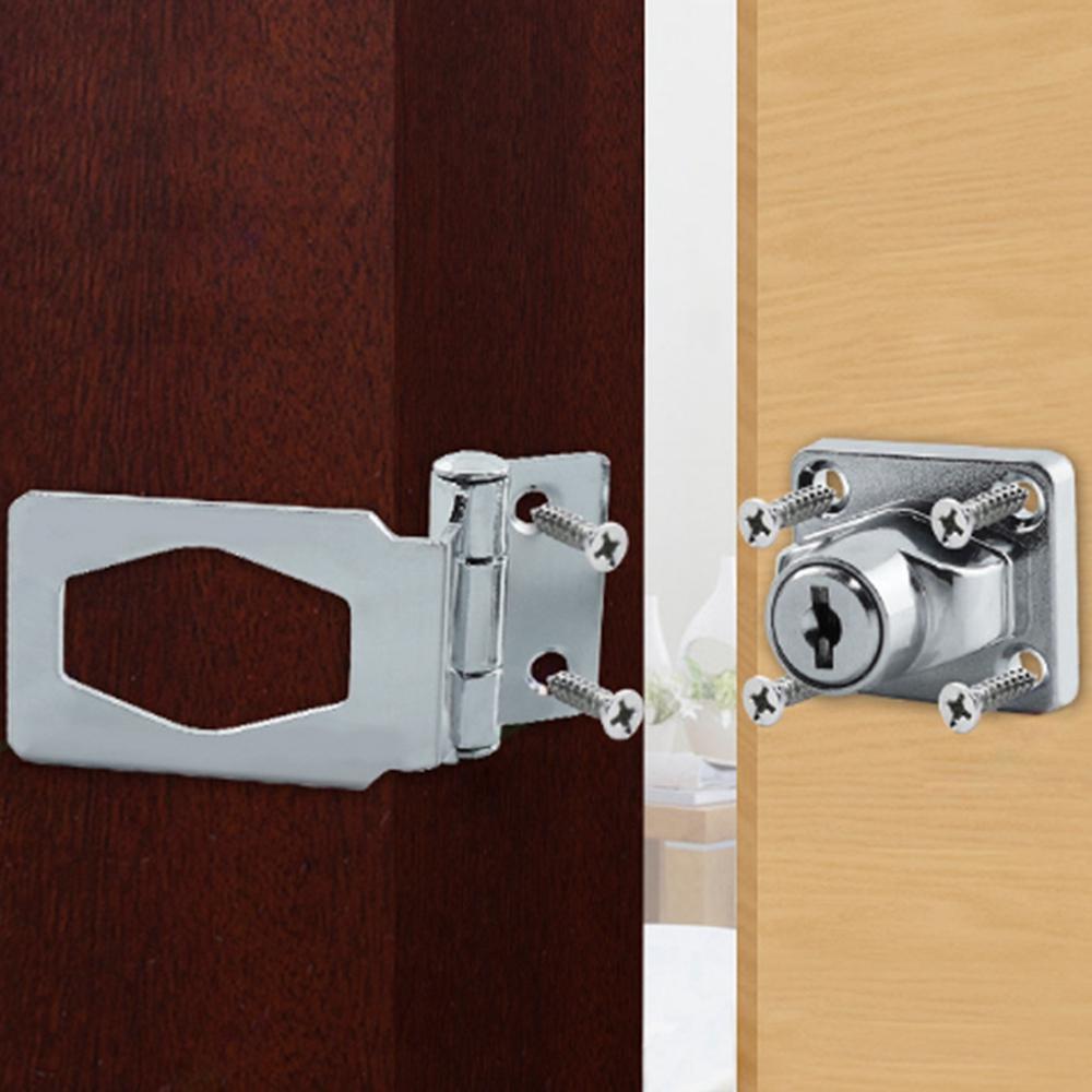 Anti-theft Locking Hasp Double Letter Box Locker Drawer Lock Cabinet Drawer Catch Cabinet Lock