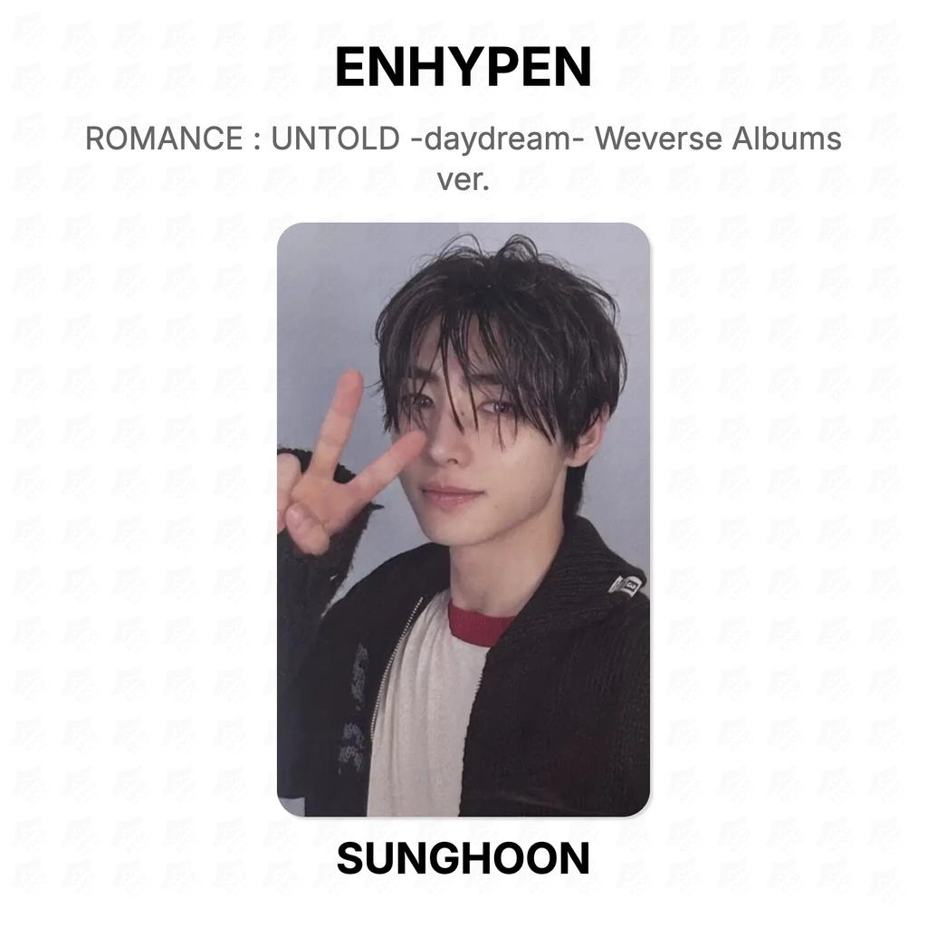 ENHYPEN РОМАНТИКА : UNTOLD -daydream- Версия альбомов Weverse. Официальная фотокарта