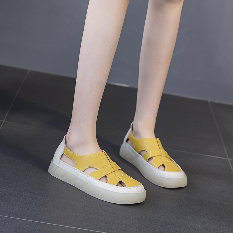 Crocs Повседневные и Универсальные Шлепанцы на Плоской Мягкой Подошве из Мягкой Кожи Обувь для Медсестер