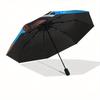 Princess Tiana, Frog Prince Themed Automatic opening and closing folding umbrella, 8-rib windproof, compact travel design, suitable for all