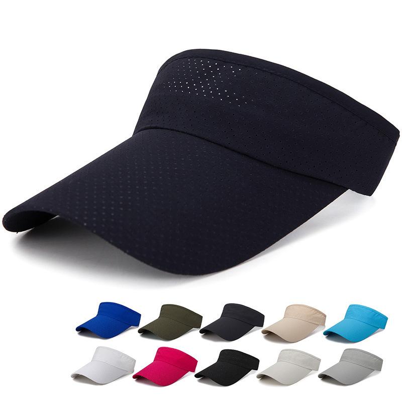 Summer Big Brim Sun Hat Outdoor Men and Women Sports Sunshade Baseball Cap Fixed Light Plate Empty Top Hat