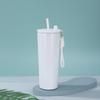 Water bottle101 stainless steel rope coffee cup large capacity vacuum thermos cup outdoor portable car straw cup