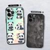 Чехол для телефона Apple iPhone 17 Pro Max 14 12 15 Pro 7 8 11 17e XR XS MAX 13 Air 16 Funda Чехол для телефона Мультяшный Милый Панда