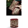 Xmas Gift Christmas Ribbon DIY Burlap Ribbon New Fabric Swirl Ribbon