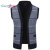 Cozy Up Men's Cable Knit Sweater Vest Wool Blend V Neck Button Down Sleeveless Cardigan Vest