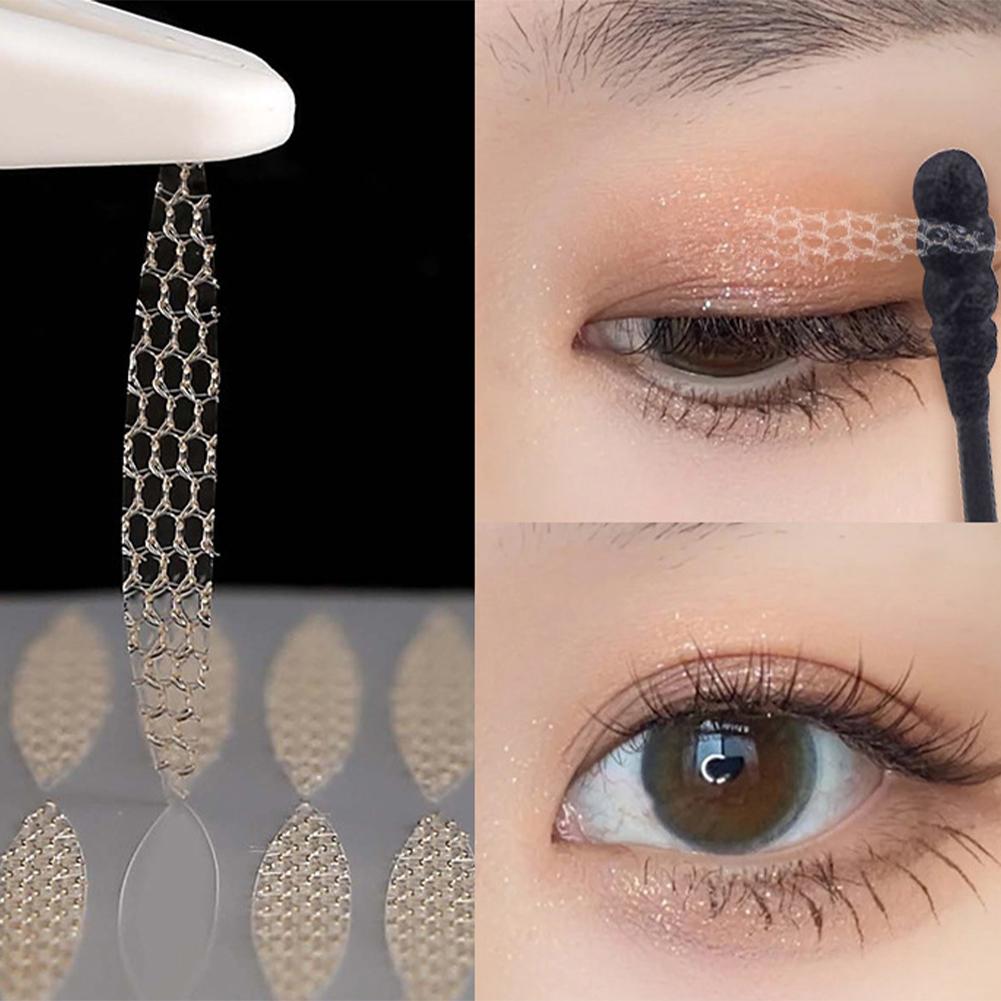 240 шт. Двусторонний скотч для век кружевной, натуральный, прозрачный, бежевый, самоклеящийся, для естественного макияжа глаз, с инструментом