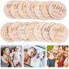 Wooden Double Sided Photo Prop Pregnancy Growth Announcement Cards  Baby Stuff