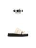 Sheepskin Version~ Wrap With Square Head Thick Bottom Beach Vacation Casual Slippers Women'S Wear Summer Cool Slippers