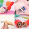 Needle Felting Supply for Beginner Professional Wool Felting Tool with Wool Felting Needle Wood Handle Finger Cots