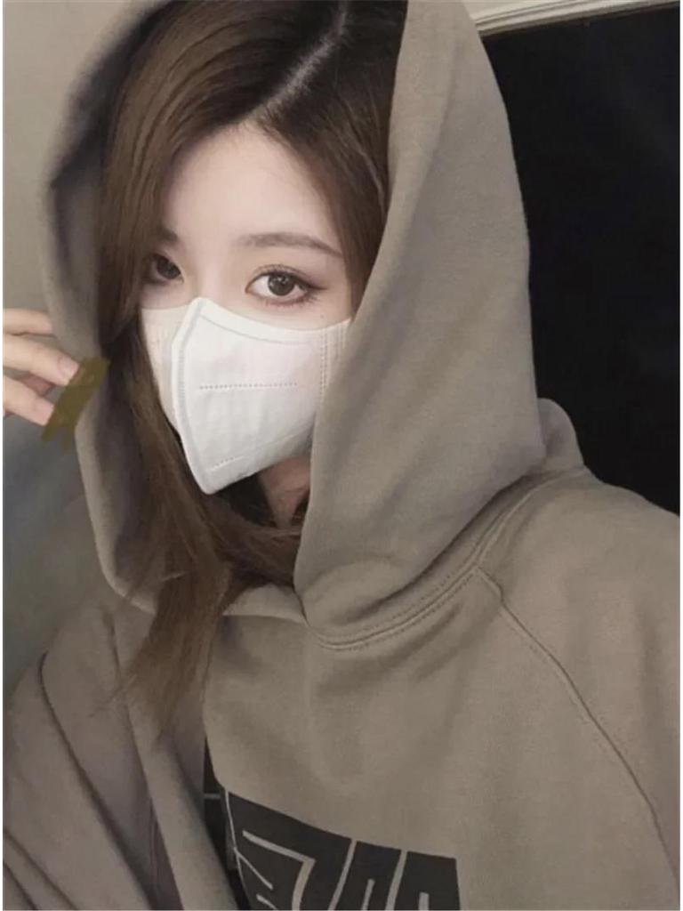 Women's Retro Fleece Sweatshirt - Korean Style Hooded Print for Autumn & Winter