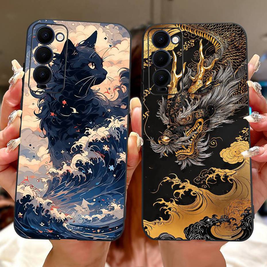 Fashion Painting Case For Tecno Camon 18 18i 18T 18 Premier Soft Silicone TPU Phone Cases For Camon18 18 P 18T Covers Bumpers