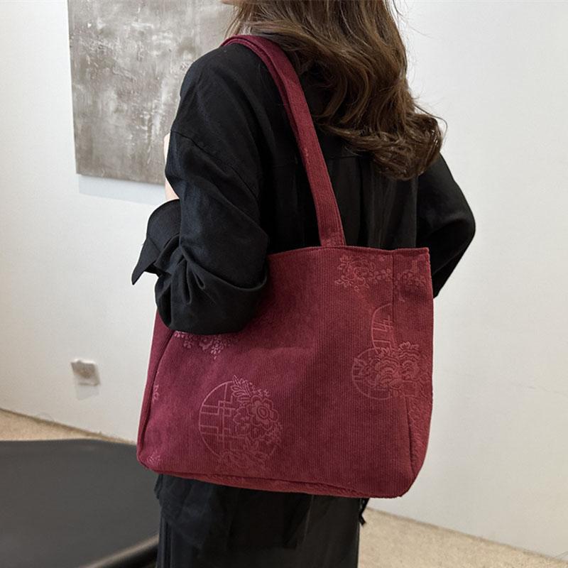 Вместительные сумки через плечо с цветочным принтом для женщин, повседневная холщовая сумка, универсальные женские сумки для покупок, новые модные сумки
