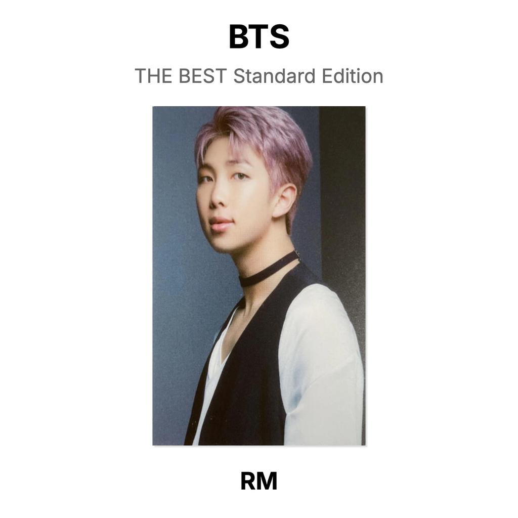 BTS ЛУЧШАЯ Официальная фотокарточка Стандартного издания