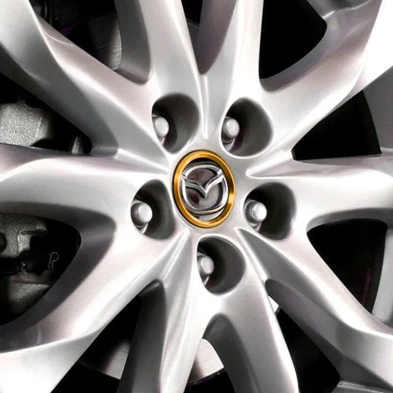 4 шт./лот, наклейка на крышку ступицы колеса для Mazda 6 Atenza CX-4 CX-5 Mazda 3 Axela, аксессуары для ремонта автомобиля, Стайлинг