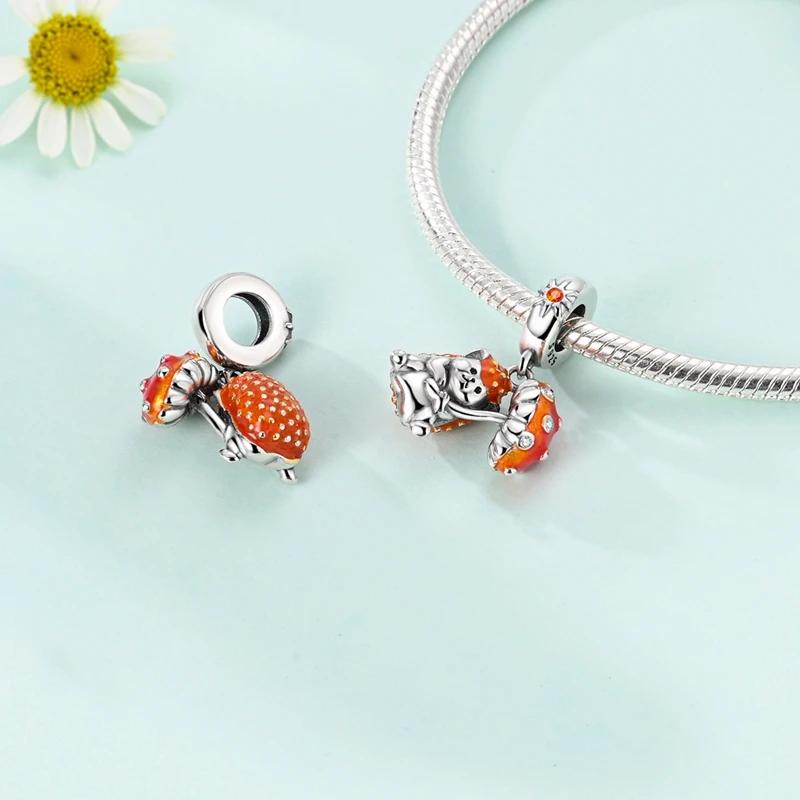 Original Copper Animal Series Charms Giraffe Dog Squirrel Koi Fish Beads Pendants Fit Bracelets Diy Jewelry Gift
