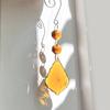 Подвеска Suncatcher из разноцветных кленовых листьев с кристаллами, украшение на рождественскую елку, домашняя подвеска Wind Chime, украшение для сада и растений