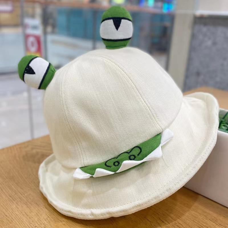 Милая и забавная шляпа рыбака, детская мультяшная трехмерная шляпа с большими глазами, купольная шляпа для мужчин, милая и милая шляпа от солнца, солнцезащитный козырек