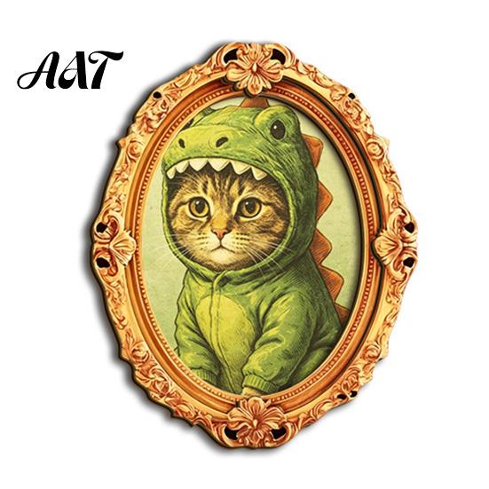 Metal Surface Decorations 1/6Pcs Halloween Retro Frame Refrigerator Magnet, Wood Carved Fridge Magnetic Decor Cabinet Whiteboard Magnet for