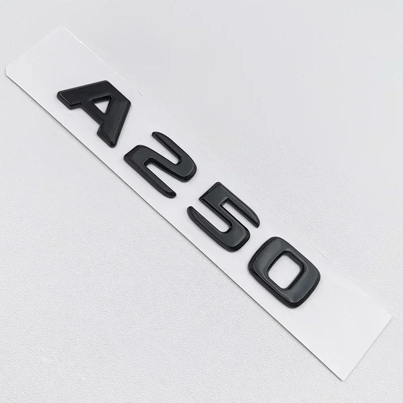 2026 For Benz SW222For Mercedes Benz W176 W177 3D ABS Black A35 A45 A160 A180 A200 A250 Logo Letters 4MATIC Badge Car Rear Star Sticker AMG Emblem V3